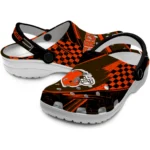 cleveland-browns-clog-personalized-checkered-streaks-brown-black-best-selling.webp