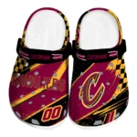 Cleveland Cavaliers Clogs - Custom Circuit Geometry Wine Black 1 Cleveland Cavaliers Clogs – Custom Circuit Geometry Wine Black 1