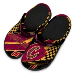 Cleveland Cavaliers Clogs – Custom Circuit Geometry Wine Black 1