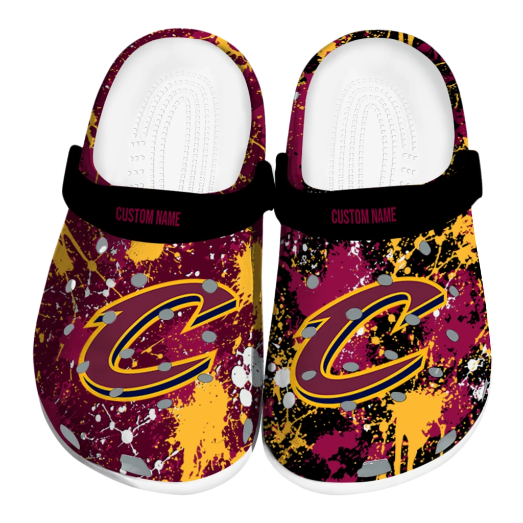 cleveland-cavaliers-clog-customized-splatter-splash-wine-black-best-selling.webp cleveland cavaliers clog customized splatter splash wine black best selling