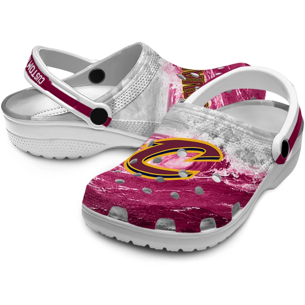 cleveland-cavaliers-clog-personalized-wave-swirl-wine-white-high-quality.webp