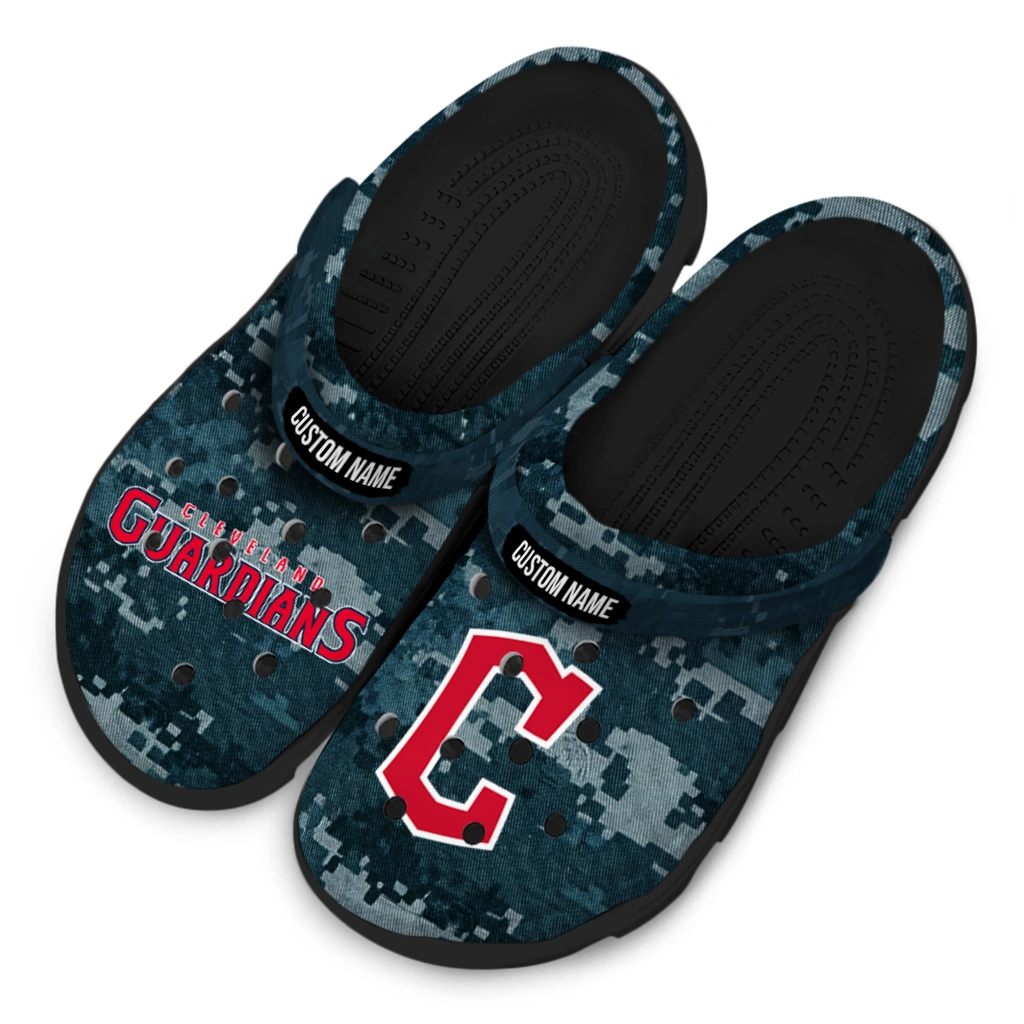 cleveland-guardians-clog-custom-digital-camo-navy-blue-latest-model.webp