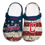 Cleveland Guardians Clogs - Custom Distressed Stripes Navy Blue Red Blue 1 cleveland-guardians-clog-custom-distressed-stripes-navy-blue-red-blue-best-selling.webp
