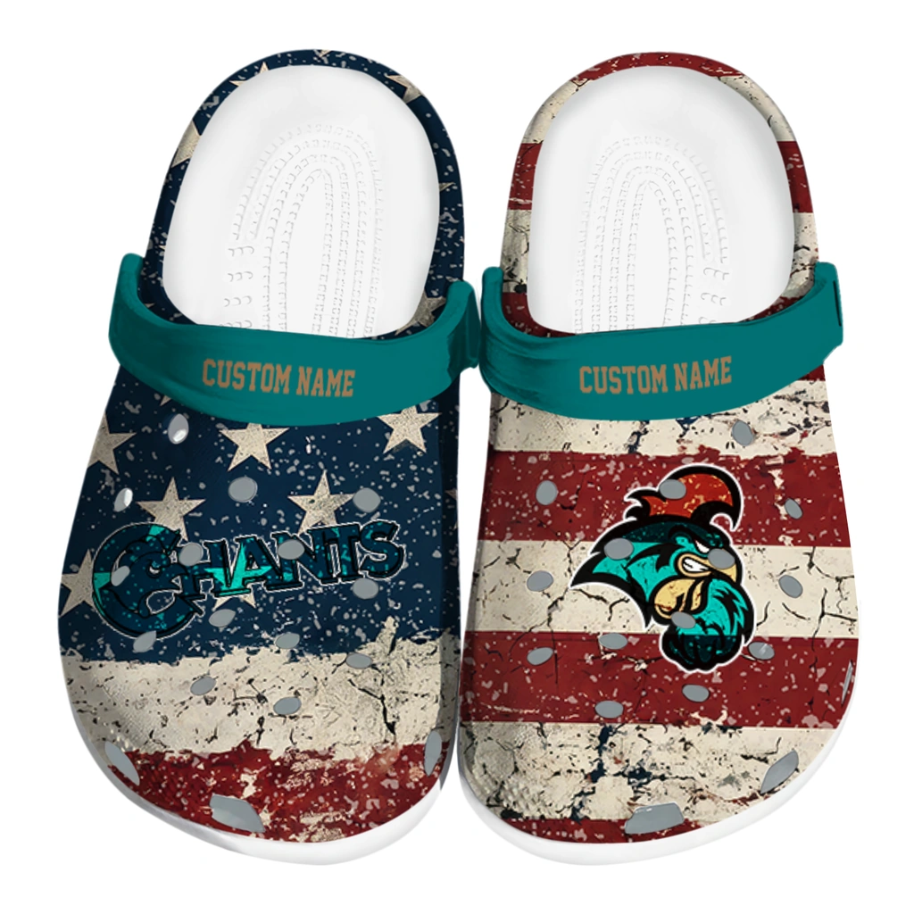 coastal-carolina-chanticleers-clog-customized-distressed-stripes-green-red-blue-best-selling.webp coastal carolina chanticleers clog customized distressed stripes green red blue best selling