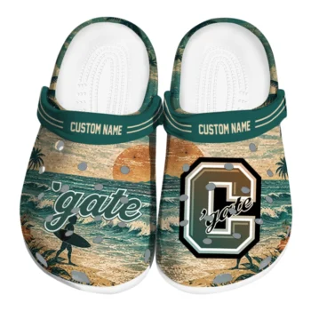 Colgate Raiders Clogs - Custom Wave Scene Fir Green