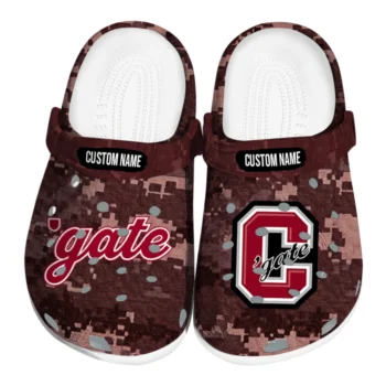 Colgate Raiders Clogs - Personalized Digital Camo Maroon