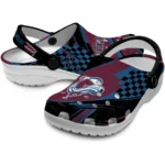 colorado-avalanche-clog-customized-checkered-streaks-burgundy-black-best-selling.webp