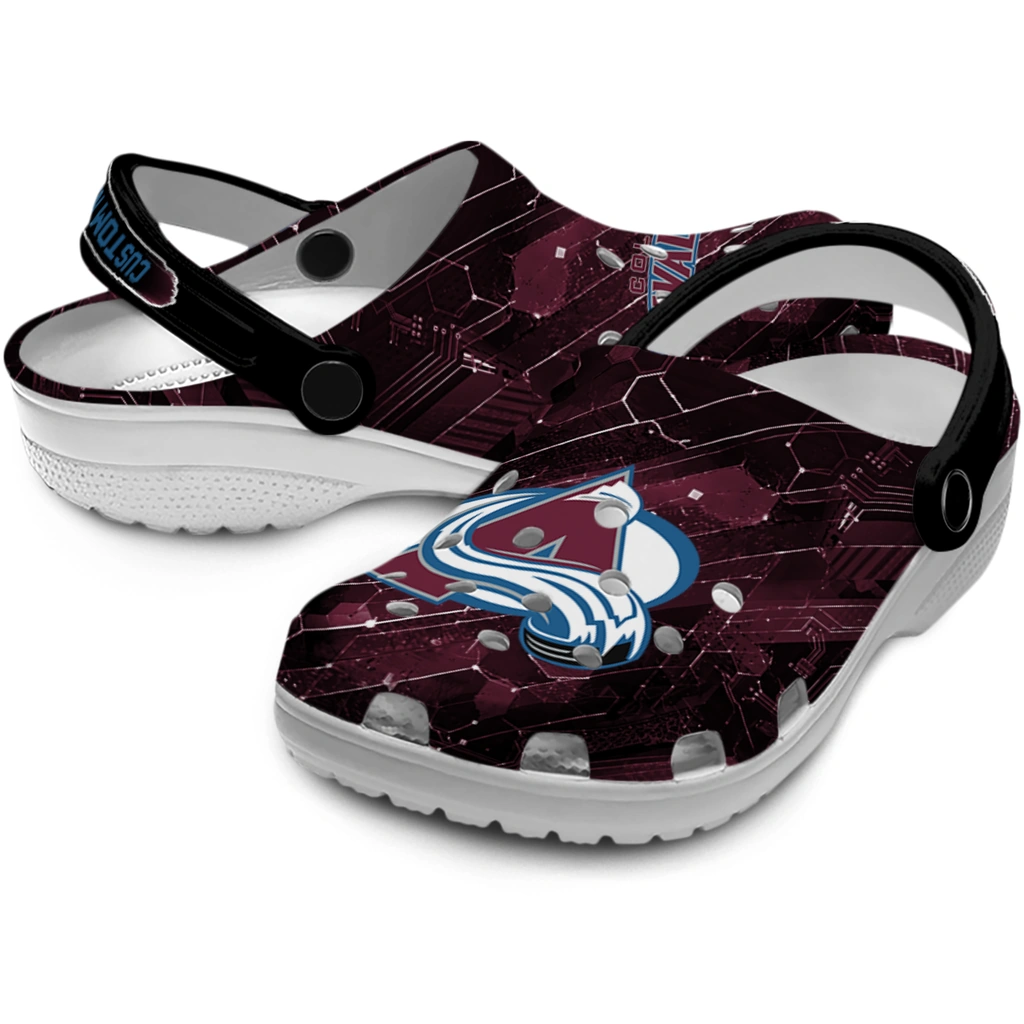 colorado-avalanche-clog-personalized-circuit-geometry-burgundy-black-high-quality.webp