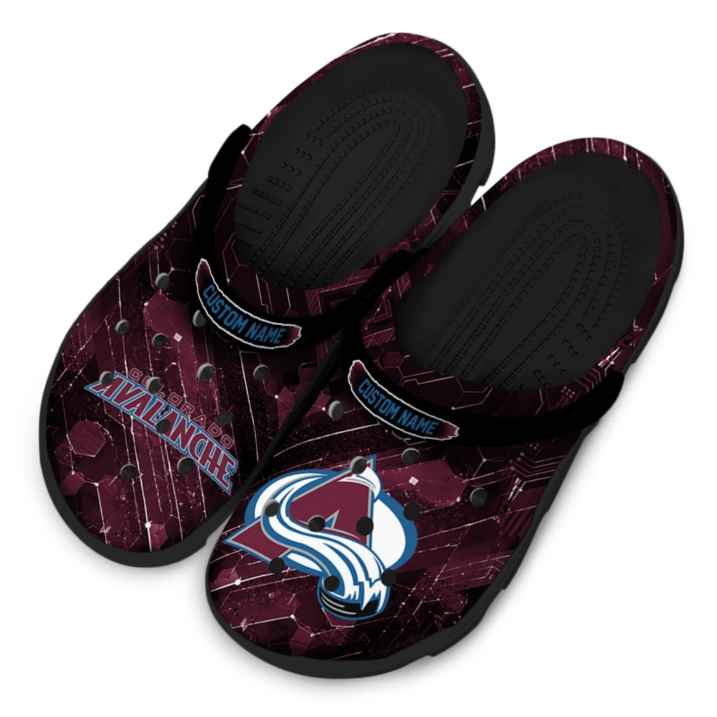 colorado-avalanche-clog-personalized-circuit-geometry-burgundy-black-latest-model.webp