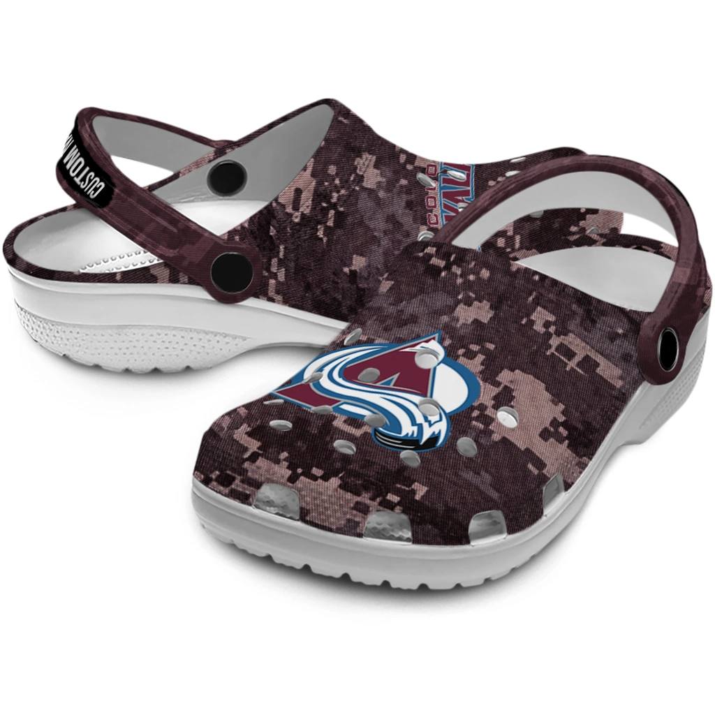 colorado-avalanche-clog-personalized-digital-camo-burgundy-high-quality.webp