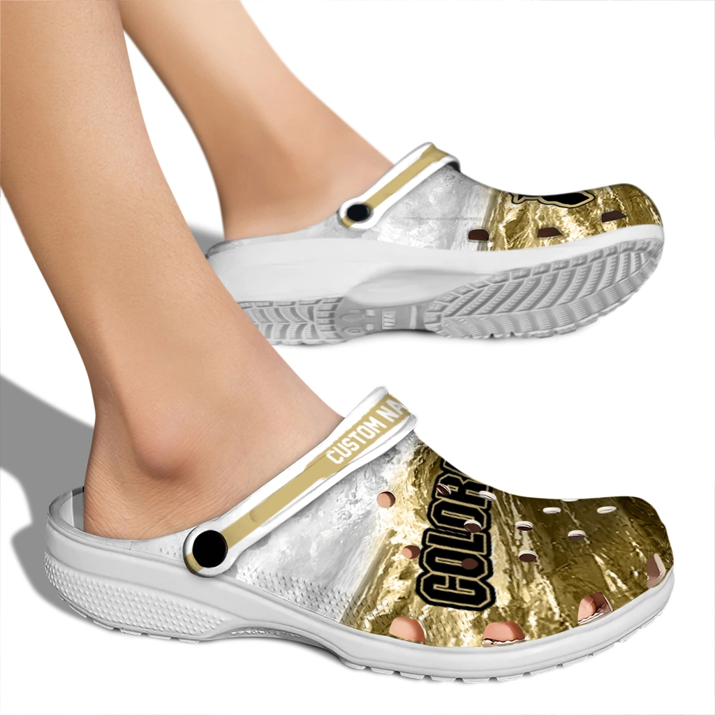colorado-buffaloes-clog-personalized-wave-swirl-gold-white-fashion-forward.webp