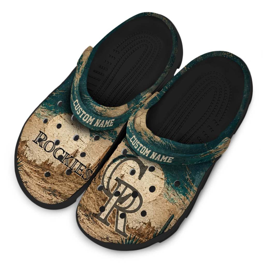 colorado-rockies-clog-customized-cracked-landscape-fir-green-beige-latest-model.webp
