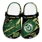Colorado State Rams Clogs - Custom Checkered Streaks Green Black 1 colorado-state-rams-clog-custom-checkered-streaks-green-black-best-selling.webp