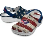 columbus-blue-jackets-clog-custom-distressed-stripes-navy-blue-red-blue-best-selling.webp