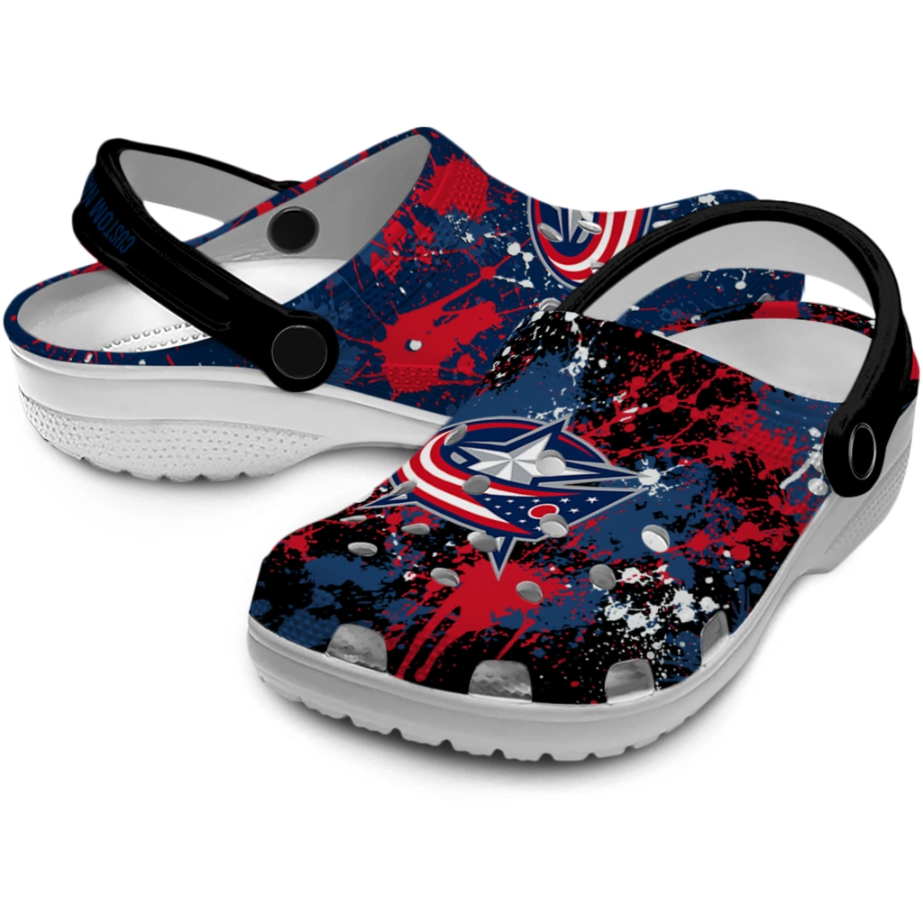 columbus-blue-jackets-clog-customized-splatter-splash-navy-blue-black-high-quality.webp