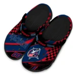 columbus-blue-jackets-clog-personalized-checkered-streaks-navy-blue-black-best-selling.webp