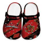 Cornell Big Red Clogs - Personalized Checkered Streaks Red Black 1 Cornell Big Red Clogs – Personalized Checkered Streaks Red Black 1