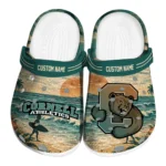 Cornell Big Red Clogs - Customized Wave Scene Fir Green 1 cornell-big-red-clog-customized-wave-scene-fir-green-best-selling.webp