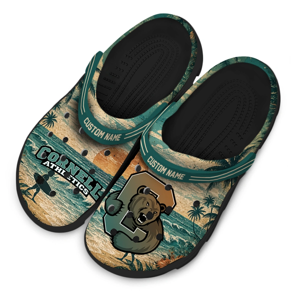cornell-big-red-clog-customized-wave-scene-fir-green-latest-model.webp