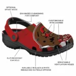Cornell Big Red Clogs Helmet Stripes Best Selling