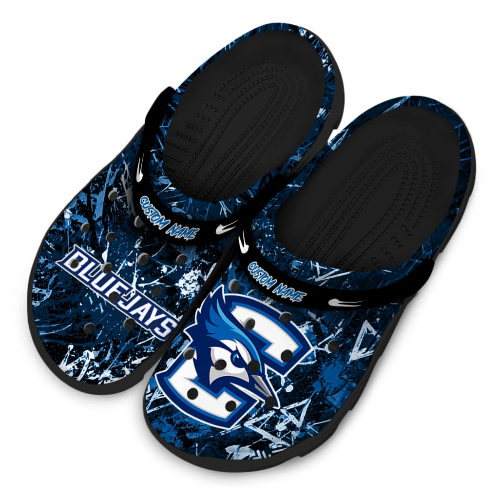 creighton-bluejays-clog-customized-graffiti-burst-blue-black-latest-model.webp