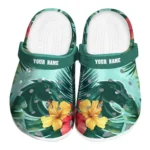 Custom Boise State Broncos Clogs Tropical Vibes Best Selling