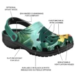 Custom Boise State Broncos Clogs Tropical Vibes Best Selling