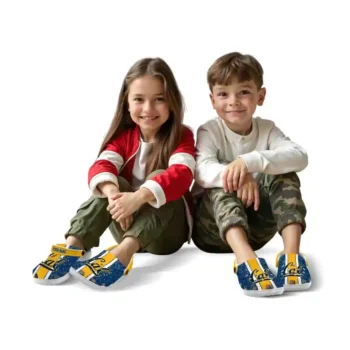 Custom California Golden Bears Clogs Vertical Stripes Fashion Forward