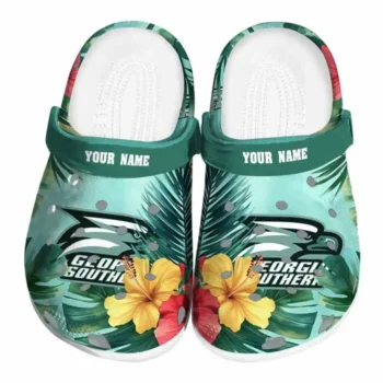 Custom Georgia Southern Eagles Clogs Tropical Vibes Best Selling