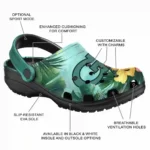 Custom Georgia Tech Yellow Jackets Clogs Tropical Vibes Best Selling