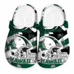 Custom Hawaii Rainbow Warriors Clogs Football Helmet Best Selling