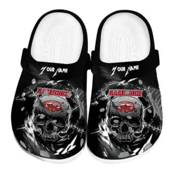 Custom Jacksonville State Gamecocks Clogs Gothic Skull Best Selling