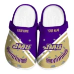 Custom James Madison Dukes Clogs Baseball Motif Best Selling