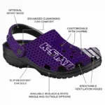 Custom Kansas State Wildcats Clogs Contrasting Stripes Best Selling