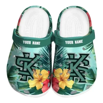 Custom Kennesaw State Owls Clogs Tropical Vibes Best Selling