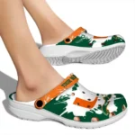 Custom Miami Hurricanes Clogs Splatter Pattern Best Selling