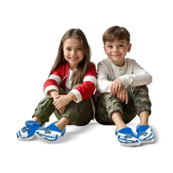 Custom Middle Tennessee Blue Raiders Clogs Football Motif Fashion Forward