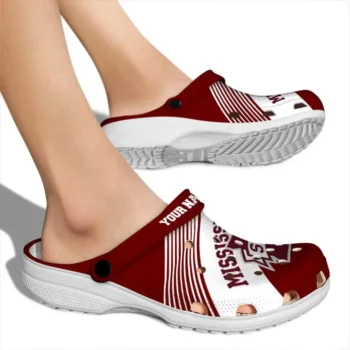Custom Mississippi State Bulldogs Clogs Vibrant Dual Tone High Quality