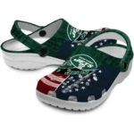 Custom New York Jets Clogs Star Spangled Side Pattern Best Selling