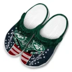 Custom New York Jets Clogs Star Spangled Side Pattern Best Selling