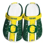 Custom Oregon Ducks Clogs - Vertical Stripes 1 Custom Oregon Ducks Clogs Vertical Stripes Best Selling