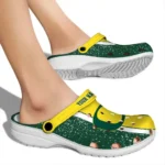 Custom Oregon Ducks Clogs Vertical Stripes Best Selling
