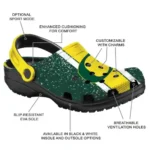 Custom Oregon Ducks Clogs Vertical Stripes Best Selling
