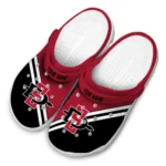 Custom San Diego State Aztecs Clogs Striped Accents Best Selling