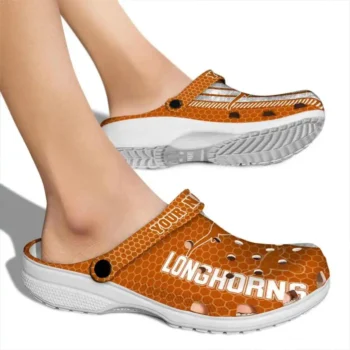 Custom Texas Longhorns Clogs Contrasting Stripes High Quality