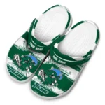 Custom Tulane Green Wave Clogs Paint Splatter Graphics Best Selling