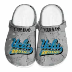 Custom Ucla Bruins Clogs Cracked Texture Best Selling
