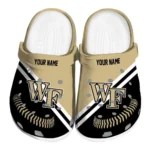 Custom Wake Forest Demon Deacons Clogs Baseball Motif Best Selling