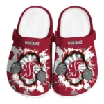 Custom Washington State Cougars Clogs Gripping Hand Best Selling