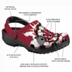 Custom Washington State Cougars Clogs Gripping Hand Best Selling